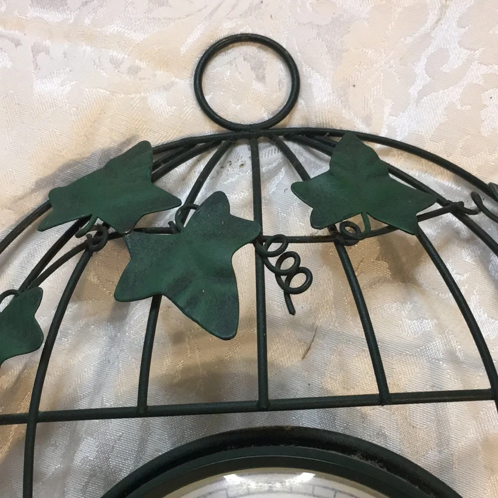 Vintage Birdcage Ingraham Quartz Wall Mantle Clock